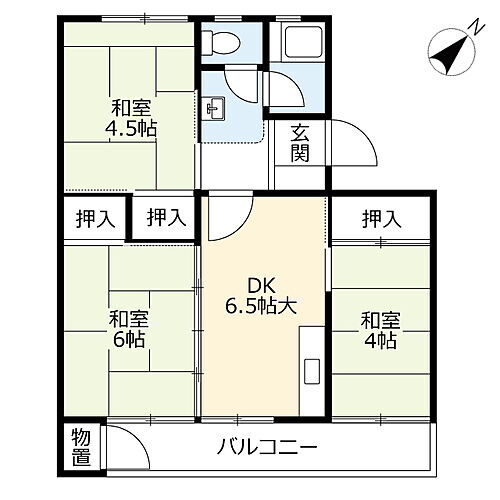 ＵＲ堤 4階 3DK 賃貸物件詳細