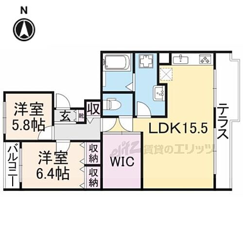 奈良県奈良市富雄川西1丁目 富雄駅 2LDK マンション 賃貸物件詳細