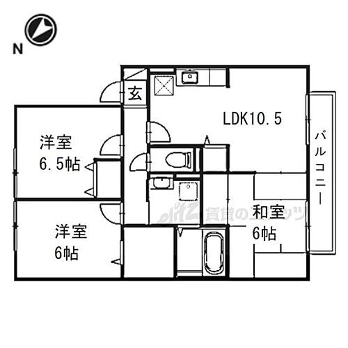 大阪府枚方市津田元町2丁目 津田駅 3LDK アパート 賃貸物件詳細