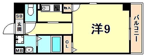 兵庫県西宮市西福町 西宮駅 1K マンション 賃貸物件詳細