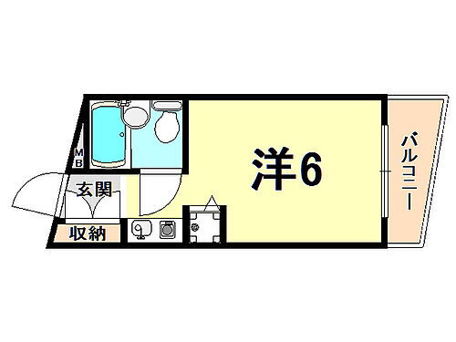 フローレンス夙川 2階 ワンルーム 賃貸物件詳細