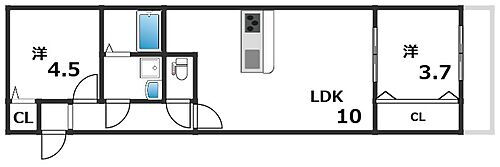 グランフォート明石城北 2階 2LDK 賃貸物件詳細