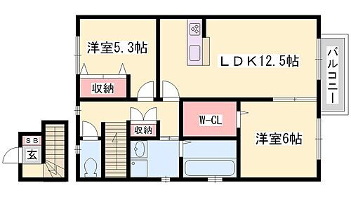 兵庫県姫路市新在家1丁目 山陽姫路駅 2LDK アパート 賃貸物件詳細