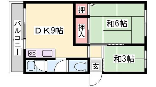 兵庫県姫路市広畑区才 はりま勝原駅 2DK マンション 賃貸物件詳細