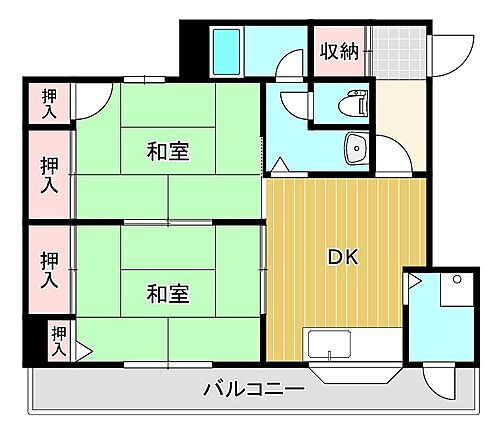 エスペランサ 1階 2DK 賃貸物件詳細