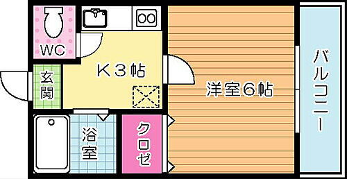 福岡県北九州市小倉北区朝日ケ丘1-6 九州工大前駅 1K アパート 賃貸物件詳細