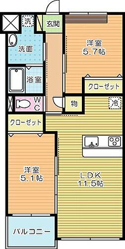 Ｐｒｅｓｔｉｇｅ　ｄｅｌ　西海岸（プレステージデル西海岸） 4階 2LDK 賃貸物件詳細