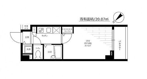 神奈川県横浜市港北区大豆戸町 菊名駅 1K マンション 賃貸物件詳細