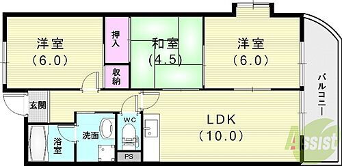 大阪府池田市鉢塚3丁目 石橋阪大前駅 3LDK マンション 賃貸物件詳細