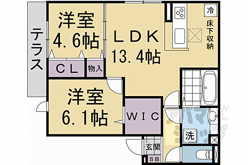 京都府京都市南区壬生通八条下る東寺町 京都駅 2LDK アパート 賃貸物件詳細