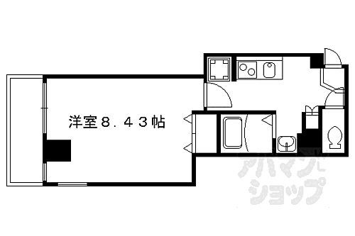 京都府京都市下京区新日吉町 京都駅 1K マンション 賃貸物件詳細