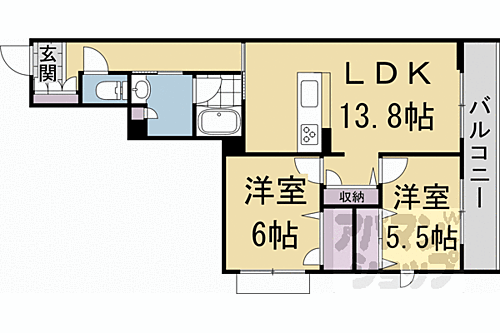 京都府京都市伏見区横大路柿ノ本町 賃貸マンション