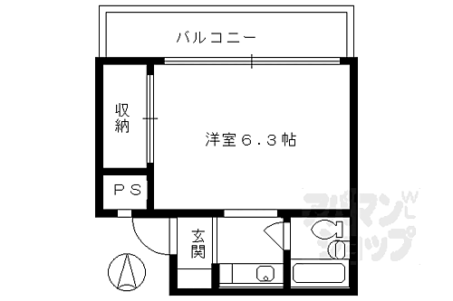 京都府京都市中京区西夷川町 丸太町駅 1K マンション 賃貸物件詳細
