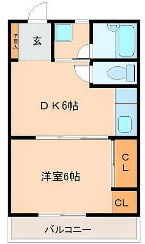 福岡県久留米市日ノ出町108-2 久留米駅 1DK マンション 賃貸物件詳細