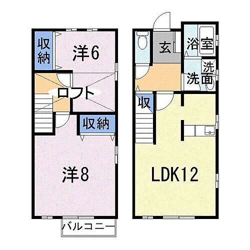 ピュアコートＡ 2LDK 賃貸物件詳細