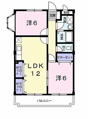 兵庫県加古郡播磨町大中2丁目9-20 播磨町駅 2LDK マンション 賃貸物件詳細