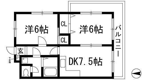 ダンディライオン宝塚１ 2階 2DK 賃貸物件詳細