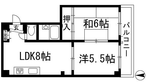 兵庫県宝塚市御所の前町 逆瀬川駅 2LDK マンション 賃貸物件詳細