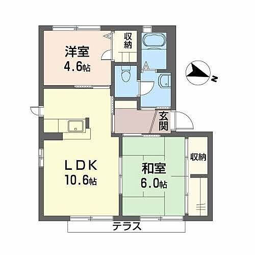 シャーメゾンさくら坂Ｆ 1階 2LDK 賃貸物件詳細