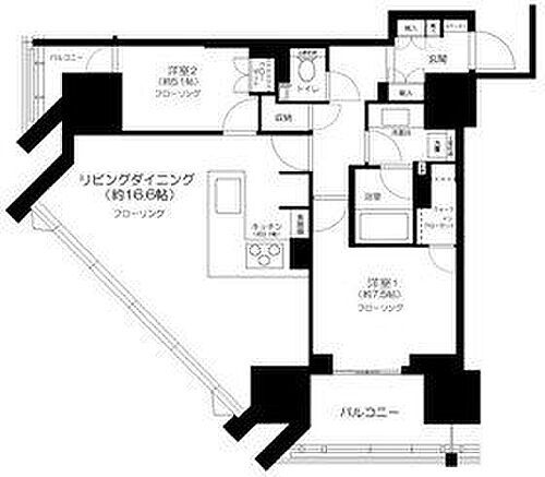 東京都渋谷区恵比寿1丁目 恵比寿駅 2LDK マンション 賃貸物件詳細