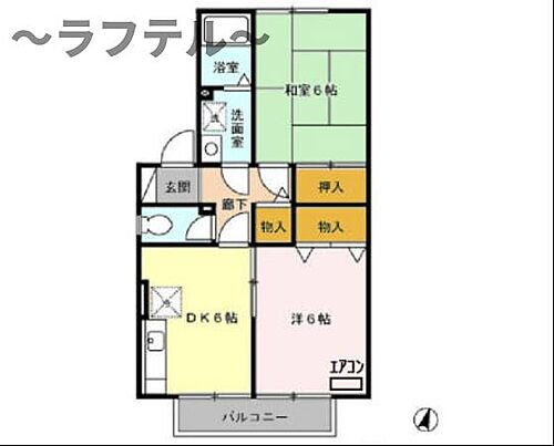 埼玉県狭山市入間川1丁目 狭山市駅 2DK アパート 賃貸物件詳細