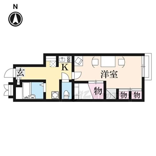 奈良県香芝市別所 五位堂駅 1K アパート 賃貸物件詳細