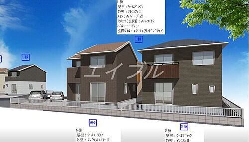 仮）西阿知町新田カシーヤ　Ｍ 2階建