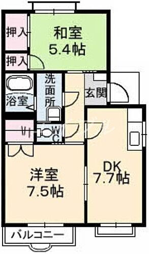 岡山県倉敷市川入 倉敷駅 2DK アパート 賃貸物件詳細