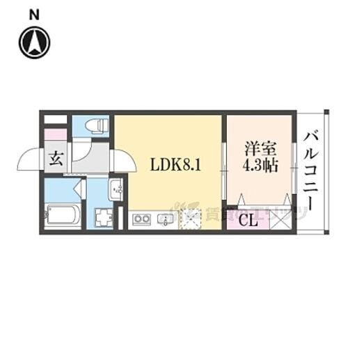 アート香里園 3階 1LDK 賃貸物件詳細