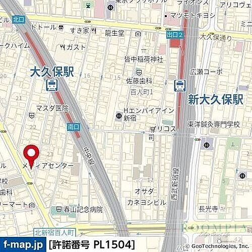 ARTESSIMO ALDO 新大久保駅 1K 賃貸(賃貸マンション・アパート)