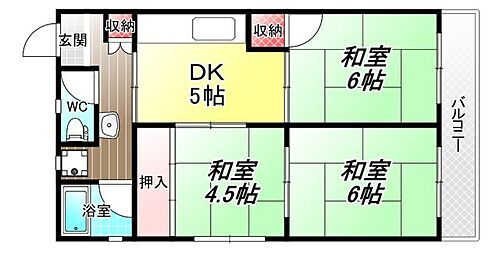 エステマール弥刀 8階 3DK 賃貸物件詳細