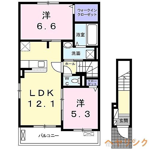 グラン　ルーチェ 2階 2LDK 賃貸物件詳細