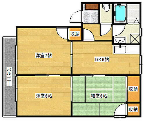 広島県安芸郡府中町山田2丁目 矢賀駅 3DK アパート 賃貸物件詳細