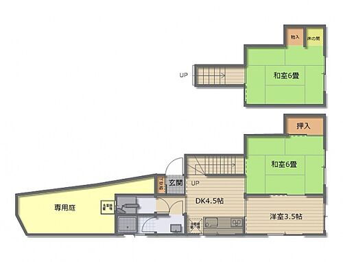 広島県広島市西区己斐中2丁目 西広島駅 3DK 一戸建て 賃貸物件詳細