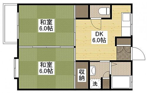 広島県広島市東区戸坂中町 戸坂駅 2DK マンション 賃貸物件詳細