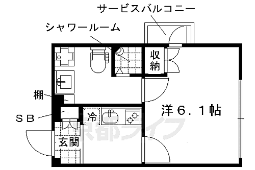 京都府京都市右京区西院西今田町 西院駅 1K マンション 賃貸物件詳細