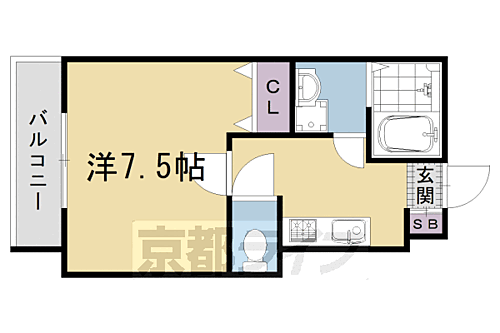 京都府京都市右京区花園内畑町 花園駅 1K アパート 賃貸物件詳細