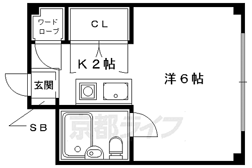 京都府京都市右京区常盤下田町 太秦駅 1K アパート 賃貸物件詳細