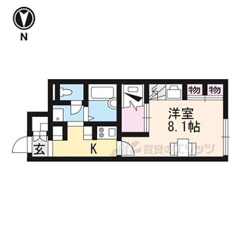 奈良県天理市富堂町 前栽駅 1K アパート 賃貸物件詳細