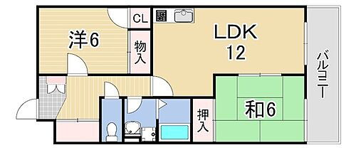 バン・ヴェール芦屋 3階 2LDK 賃貸物件詳細