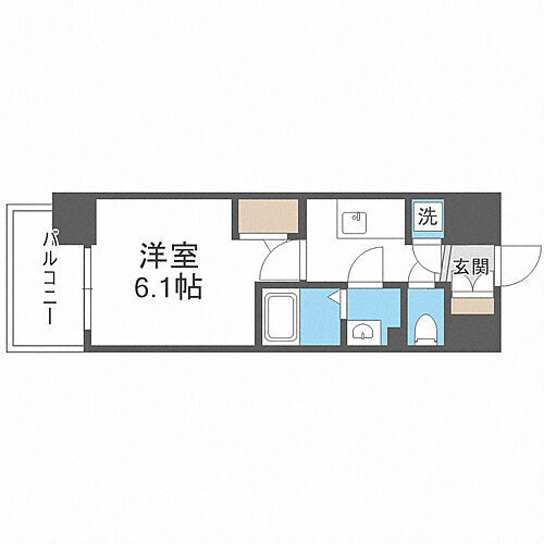 アドバンス大阪城北フィエルテ 6階 1K 賃貸物件詳細