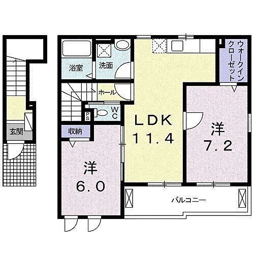 ムーラン　ルージュ 2階 2LDK 賃貸物件詳細