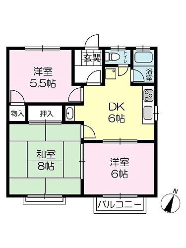 兵庫県高砂市米田町島393-4 宝殿駅 3DK アパート 賃貸物件詳細