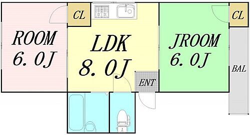 大阪府大阪市都島区都島中通3丁目 野江内代駅 2DK マンション 賃貸物件詳細