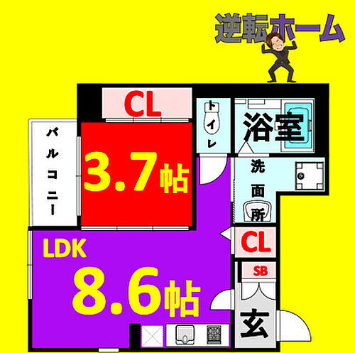 愛知県名古屋市熱田区二番2丁目8-14 六番町駅 1LDK アパート 賃貸物件詳細