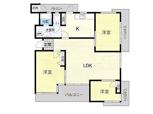 奈良県生駒市東生駒月見町 東生駒駅 3LDK マンション 賃貸物件詳細