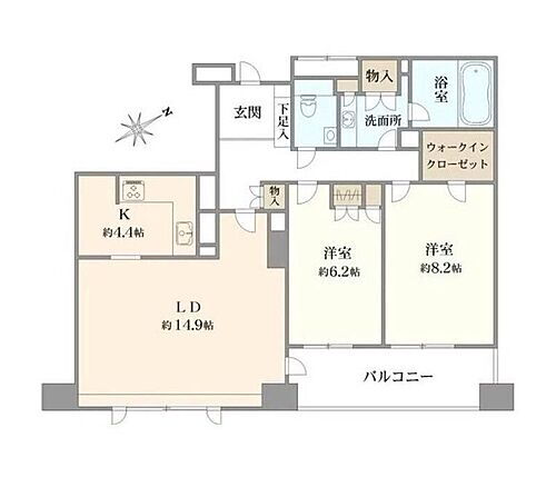 東京都目黒区三田1丁目 目黒駅 2LDK マンション 賃貸物件詳細