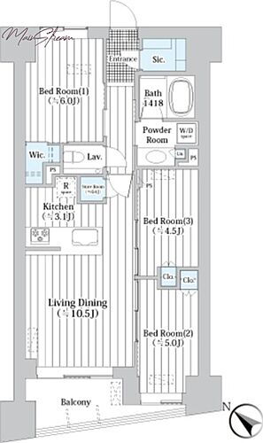 東京都中央区新川2丁目6-12 八丁堀駅 3LDK マンション 賃貸物件詳細