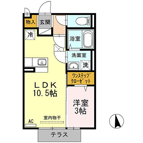福岡県久留米市東合川町7丁目3-10 学校前駅 1LDK アパート 賃貸物件詳細