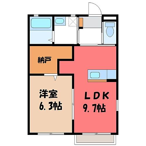 群馬県太田市新田小金井町 賃貸アパート